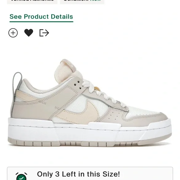 Nike Dunk Low Disrupt
Sail Desert Sand (W) - Picture 2 of 6